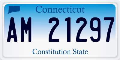 CT license plate AM21297