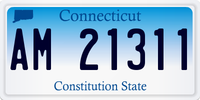 CT license plate AM21311