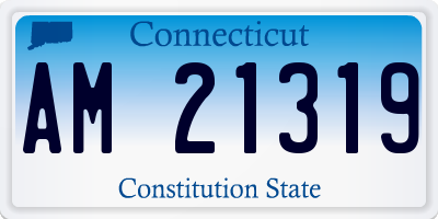 CT license plate AM21319