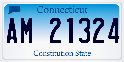 CT license plate AM21324