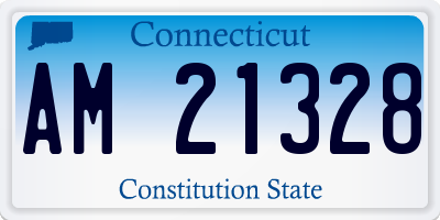 CT license plate AM21328