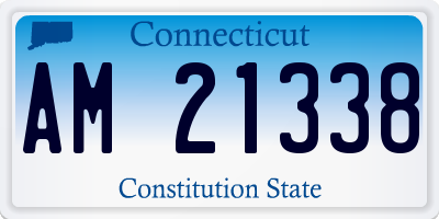 CT license plate AM21338