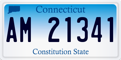 CT license plate AM21341