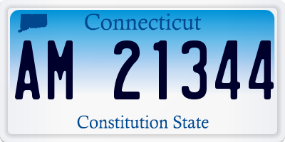 CT license plate AM21344