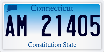 CT license plate AM21405