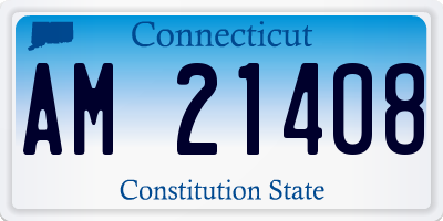 CT license plate AM21408