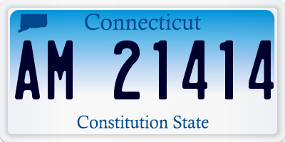 CT license plate AM21414