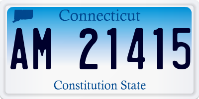 CT license plate AM21415