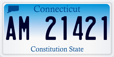 CT license plate AM21421