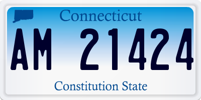 CT license plate AM21424