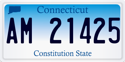 CT license plate AM21425
