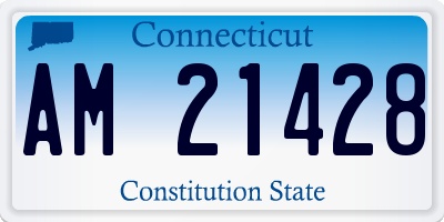 CT license plate AM21428