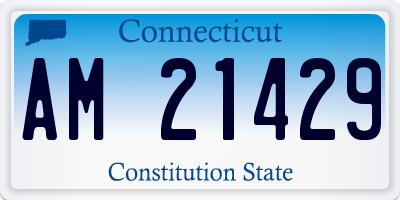CT license plate AM21429