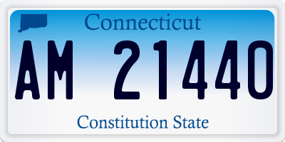 CT license plate AM21440