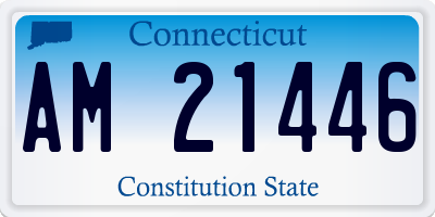 CT license plate AM21446