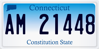 CT license plate AM21448