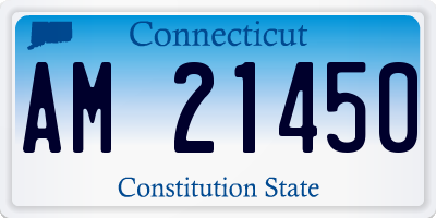 CT license plate AM21450