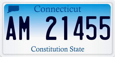 CT license plate AM21455