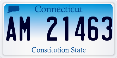CT license plate AM21463