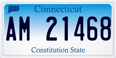 CT license plate AM21468