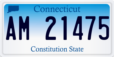 CT license plate AM21475