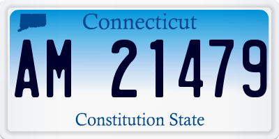 CT license plate AM21479