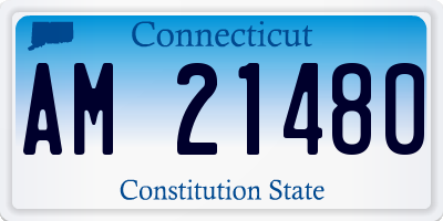 CT license plate AM21480