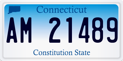 CT license plate AM21489