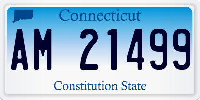 CT license plate AM21499