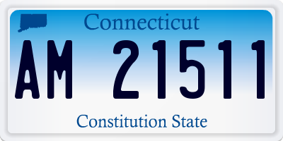CT license plate AM21511
