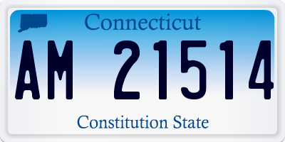 CT license plate AM21514