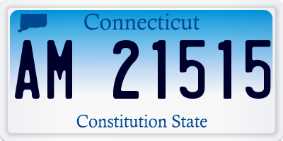 CT license plate AM21515