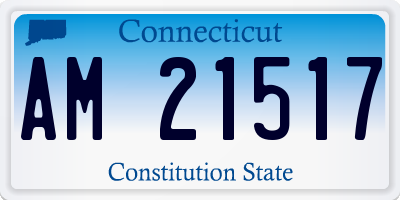 CT license plate AM21517