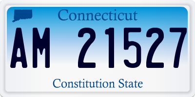 CT license plate AM21527