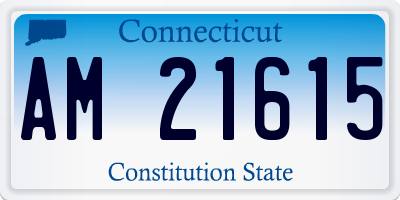 CT license plate AM21615