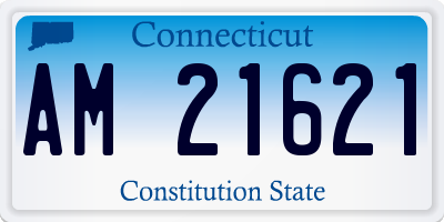 CT license plate AM21621