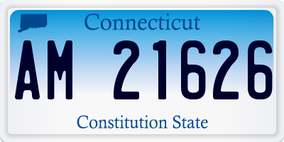 CT license plate AM21626