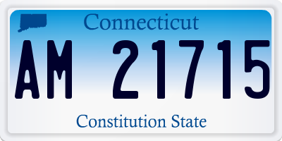 CT license plate AM21715