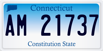 CT license plate AM21737