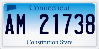 CT license plate AM21738