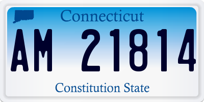 CT license plate AM21814