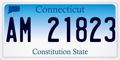 CT license plate AM21823