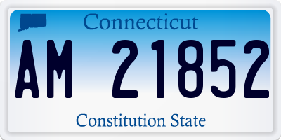 CT license plate AM21852