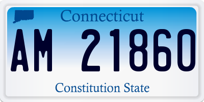 CT license plate AM21860