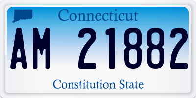 CT license plate AM21882