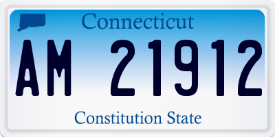 CT license plate AM21912