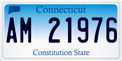 CT license plate AM21976