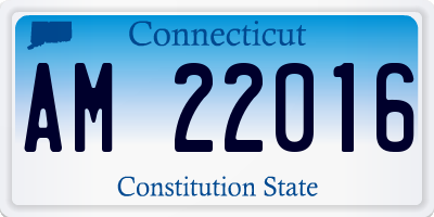 CT license plate AM22016