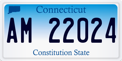 CT license plate AM22024