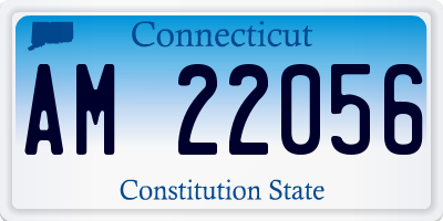 CT license plate AM22056
